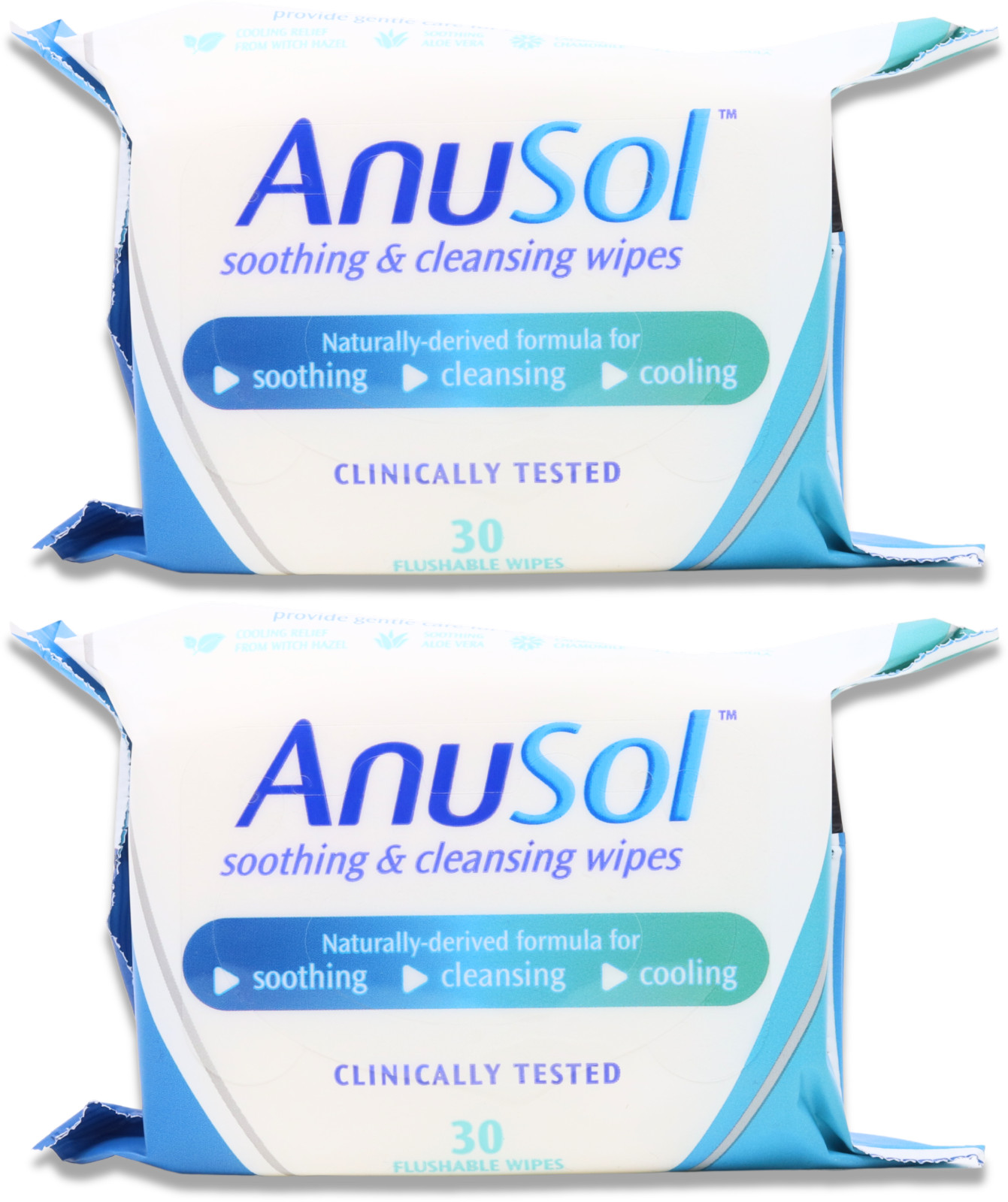 Anusol Soothing Cleansing Wipes With Witch Hazel & Aloe - 30 Wipes - Image 12