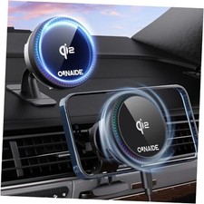 for MagSafe Car Mount Charger, Car Charger Qi2,15W Wireless Car Charger, Black