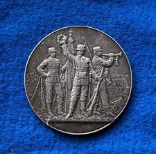 Frankreich Sch&uuml;tzenmedaille 1898, 1. Preis, 82,7 g 57 mm sehr sch&ouml;n Silber