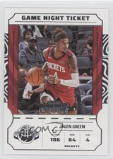 2022-23 Panini Contenders Game Night Ticket Jalen Green #17 0z4e