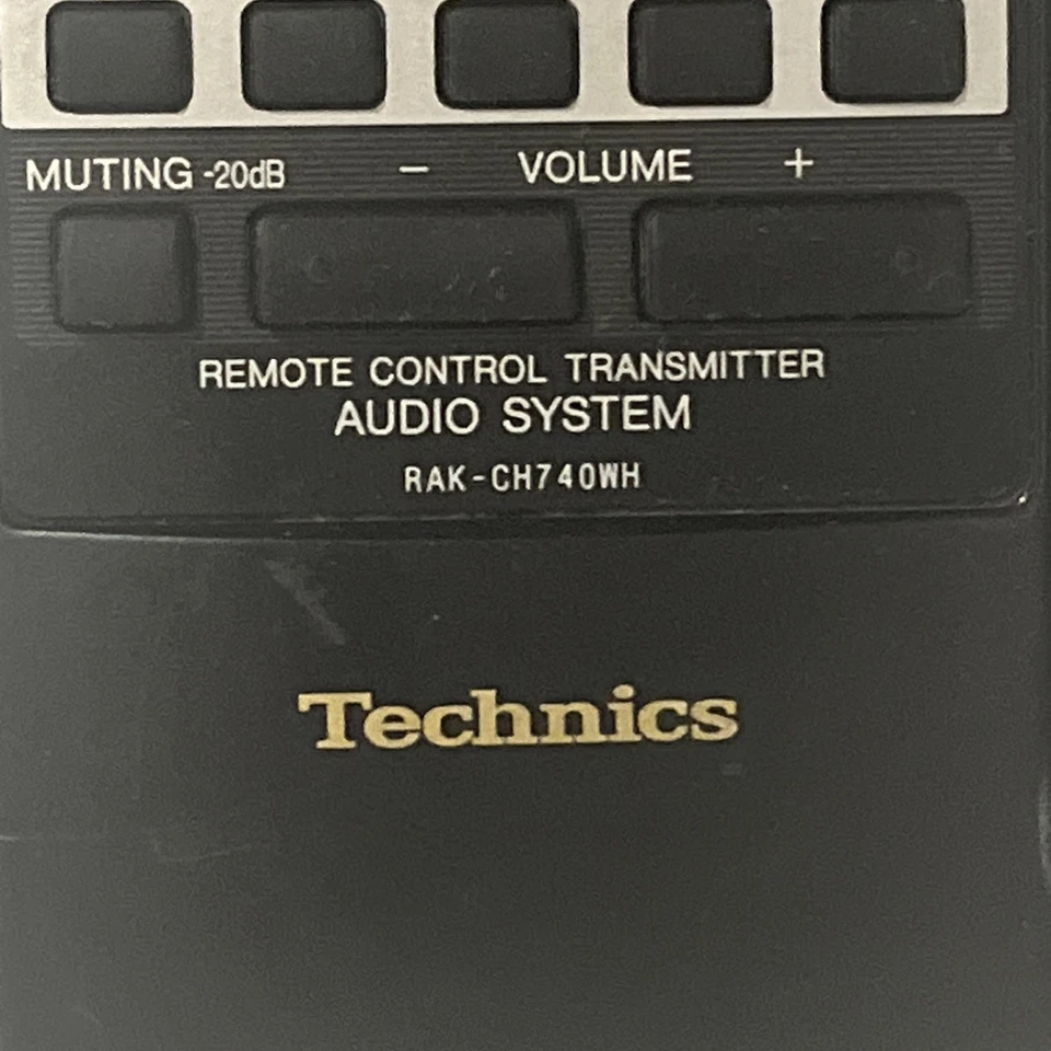 Genuine Technics RAK-CH740WH Remote Control Transmitter Audio System Used - Image 2 of 4