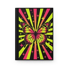 Butterfly Journal, Trendy Notebook for Writing - Colorful Hardcover Diary, Blank