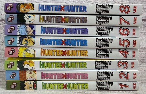 Hunter x Hunter Manga Lot Vol 1-8 English Shonen Jump Viz Media Bundle Lot