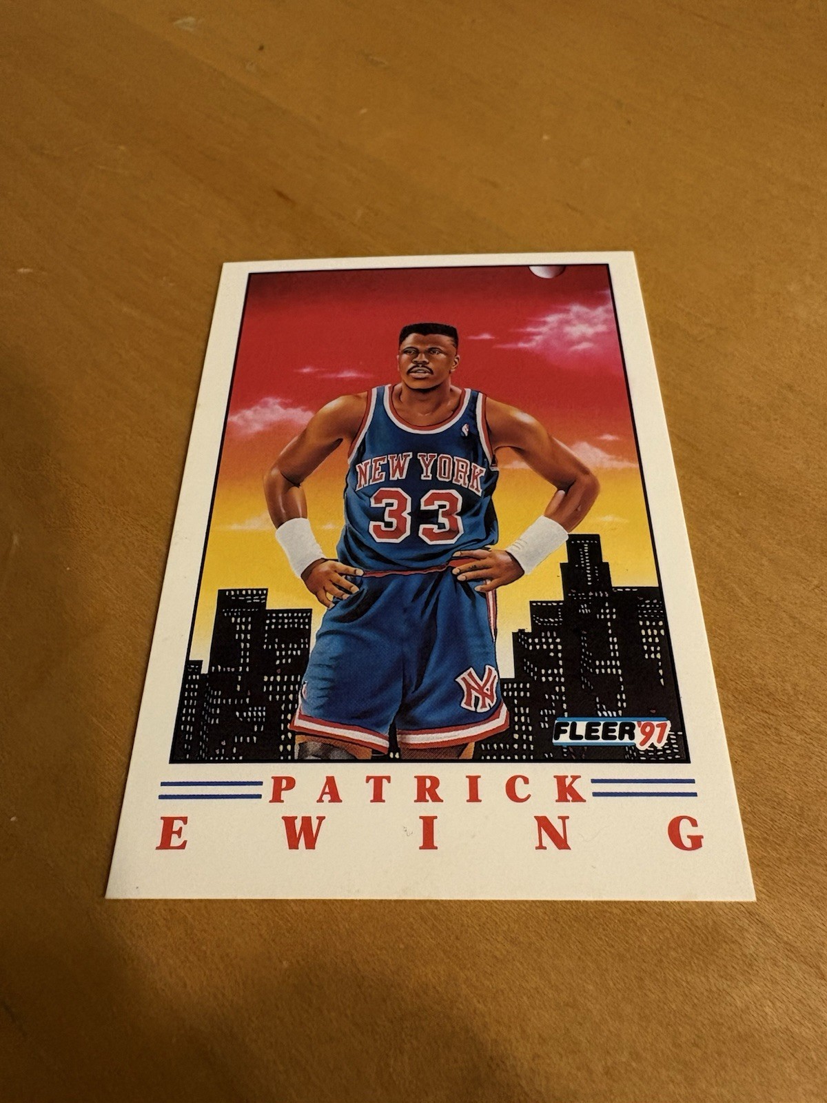 1991-92 Fleer Basketball Pro-Visions Patrick Ewing card #4 New York Knicks HOF