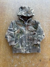 Bass Pro Shops Camo Camouflage Heavy Zip Up Hooded Jacket Toddler 12 Months