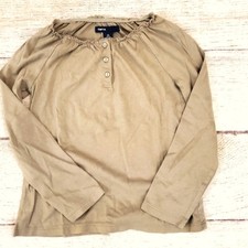 Gap kids tan long sleeve t-shirt sz 4-5