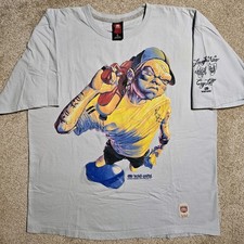 Camiseta De Colección Y2k Marc Ecko Super Soaker Niño Para Hombre L Rara Patín Años 2000 Manga 3D