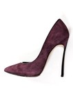 CASADEI Blade Suede Leather Steel Stiletto Metal High Heels Pointed toe Pumps 8 — photo 1