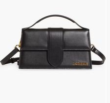Jacquemus Le Grand Bambino Leather Satchel Shoulder Bag Women's Black