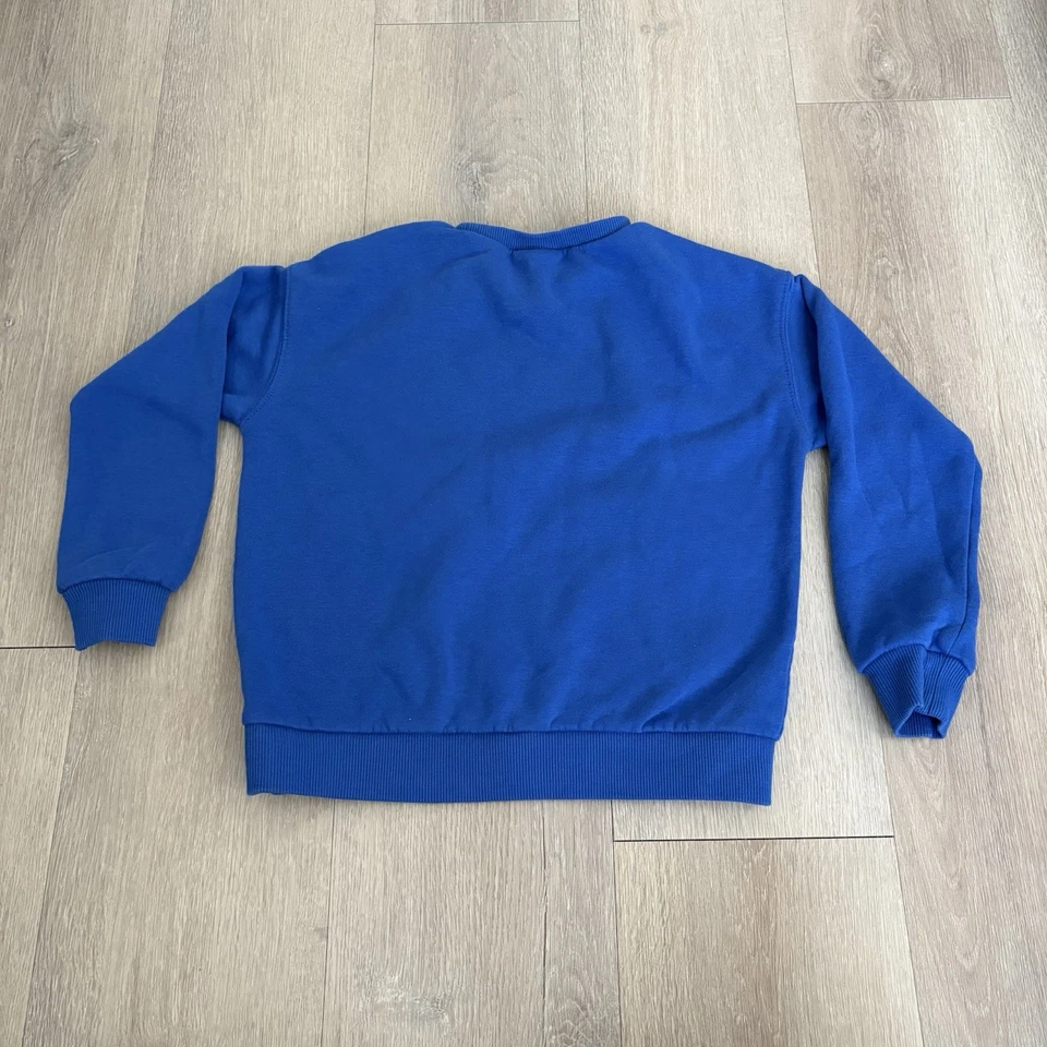 Nike Kids Pullover Sweatshirt Size Unknown Blue White Teal Cotton Blend Casual - Image 2 of 4