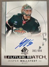 Jesper Wallstedt Sp Authentic 24-25 Future Watch /999 🔥🔥