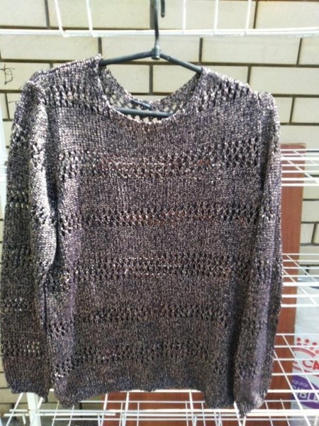 Women Gerry Weber Sweater Silver Cotton 40