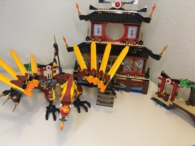 Lego 2507 Ninjago Fire Temple Fire Dragon and Temple Build only 99% complete