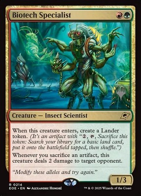MTG Biotech Specialist (214/160) Edge of Eternities Promos NM - Stamped