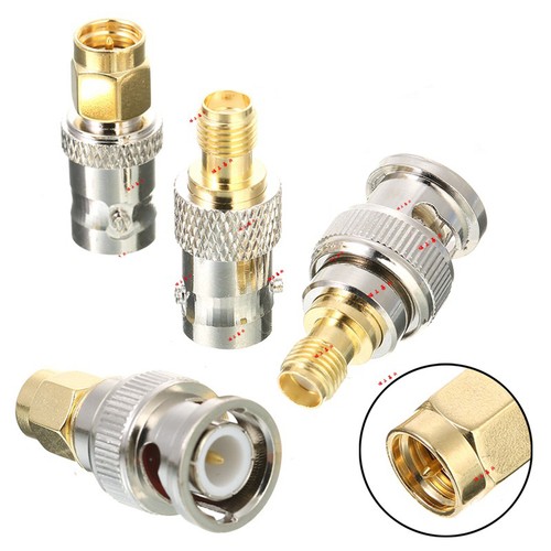 8pcs / set sma zu bnc kits rf koaxial adapter männlich weiblich EU - Bild 2 von 6