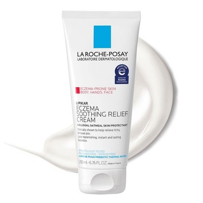 La Roche-Posay Lipikar Soothing Relief Eczema Cream, Face and Body Lotion For Ec