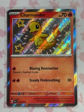 Charmander 109/091 Shiny Rare Paldean Fates Pokemon NM Holo on eBay