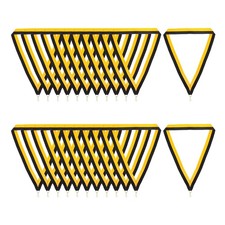 24 Pcs Polyester Striped Award Neck Ribbons with Snap Clips, Black Golden