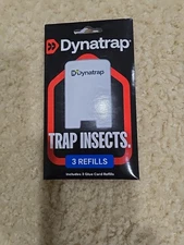  New Dynatrap Glue Card Refills for Indoor Fly Trap 3 TOTAL DT3007