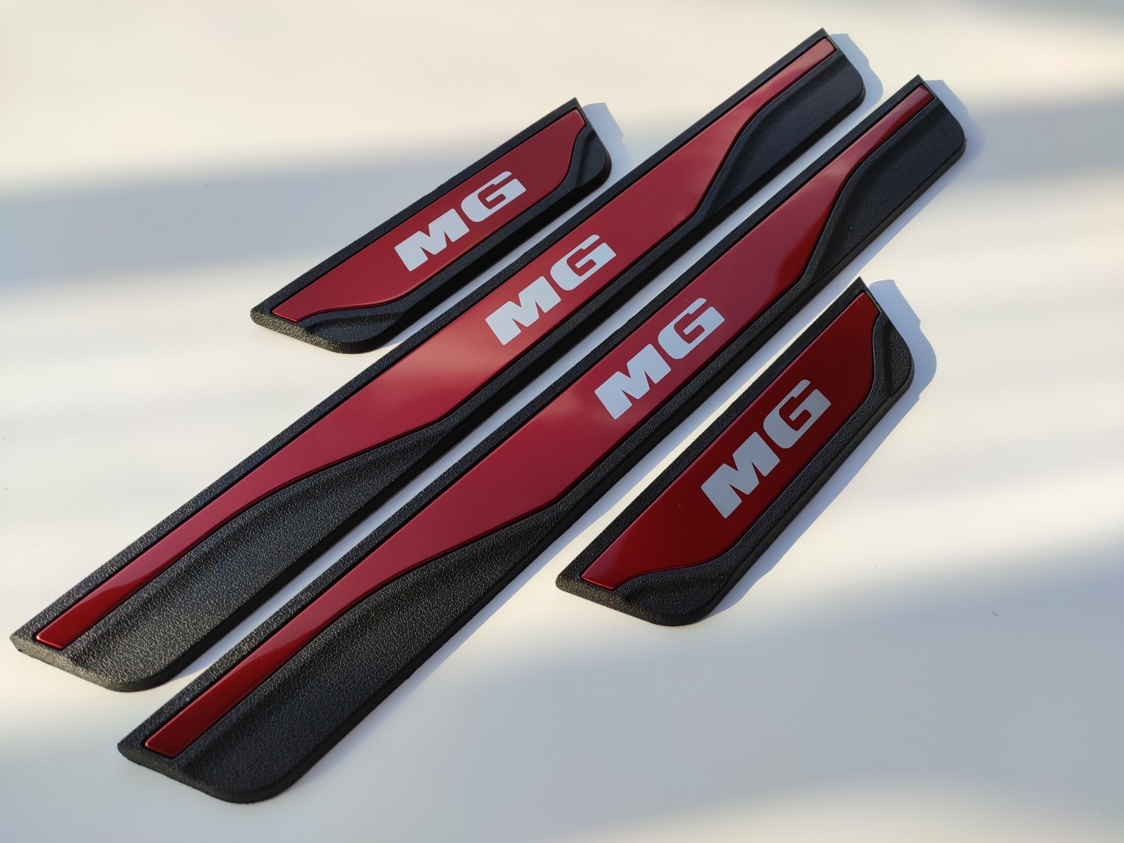For MG ZS Car Accessories Red Door Sill Protector Scuff Guard  Strip 2026