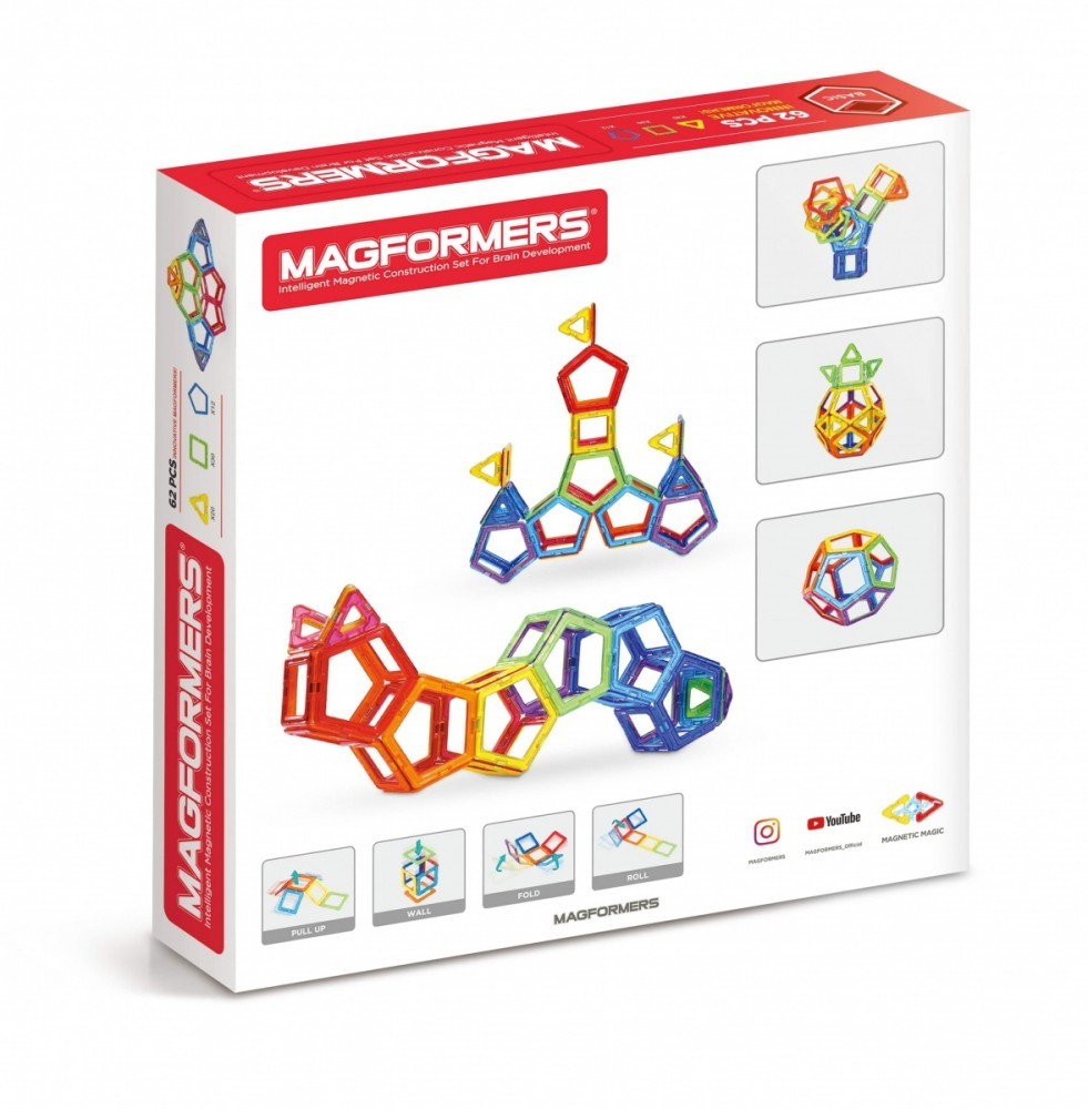 730658630709 Магнитные блоки 62 элемента Magformers 28790₽