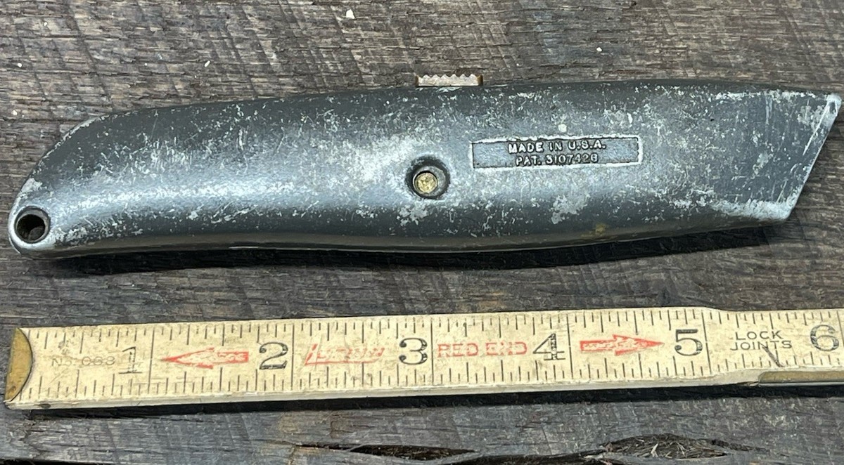 Stanley 99A Retractable Utility knife Vintage USA Die Cast Metal