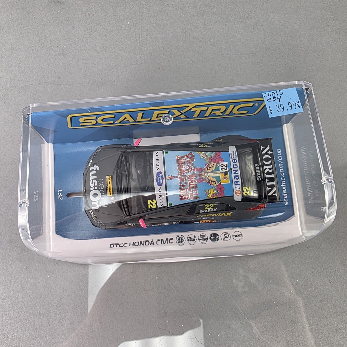Scalextric C4015T Honda Civic Type R No.22 C Smiley BTCC 2018 1/32