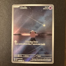 Cleffa Illustrazione Rara 202/197 SV03: Ossidiana Fiamme Holo Carta Pokémon