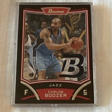 Bowman Draft Picks & Stars Carlos Boozer Utah Jazz Relics #BRCBO Basketball Card