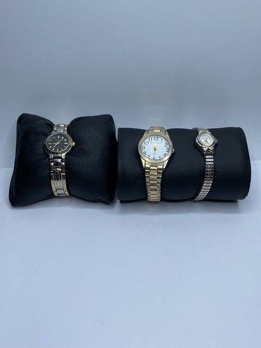 PARIS DELON WESTCLOX WALTHAM MXD MODELS Analog Ladies' St. Steel Watch Lot of 3