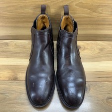 Botas Chelsea Proxon Chelsea Puntera de Acero para Hombres 9 Cuero Marrón Oscuro Buen Año Ribete