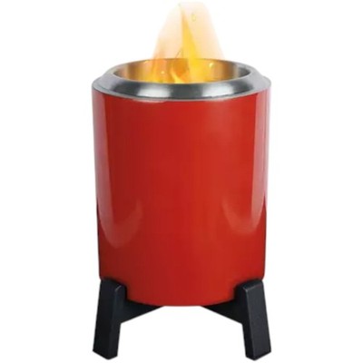 Adventuridge Tabletop Smokeless Fire Pit Red Stainless Steel Portable