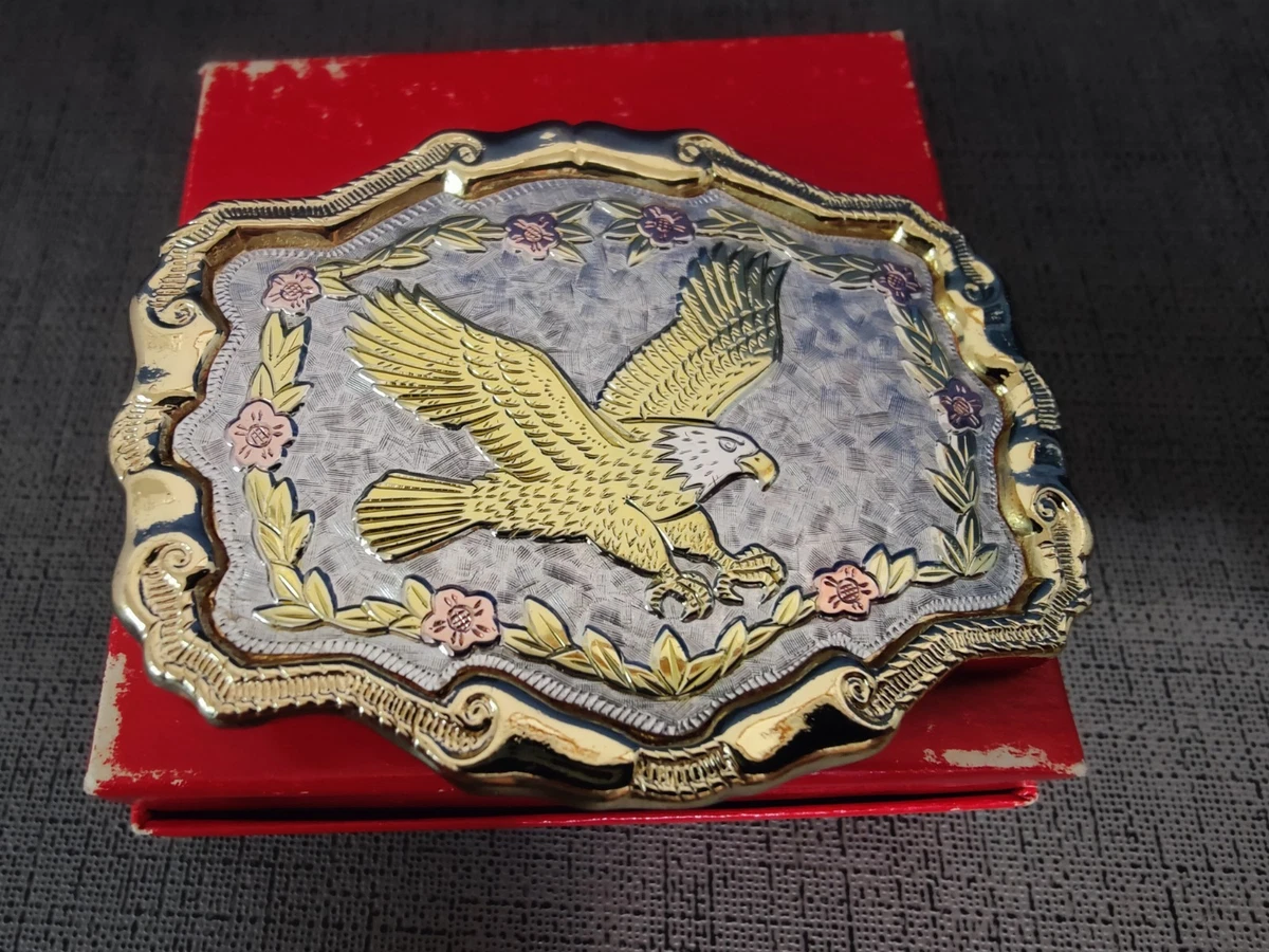 Mikaela Winn Signed Vintage Oval Rhinestone Belt Buckle with Pink and AB Crystal Crystal Vintage Belt Buckles for sale | eBay main image 4