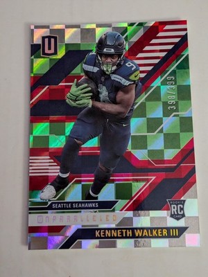 2022 Chronicles Unparalleled Red KENNETH WALKER III #UNP-22 RC #/399 Seahawks
