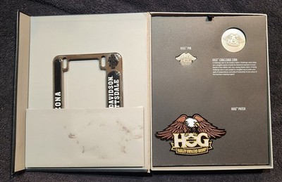 Harley Davidson HOG Scottsdale Chapter Member Booklet Challenge Coin Plate Frame