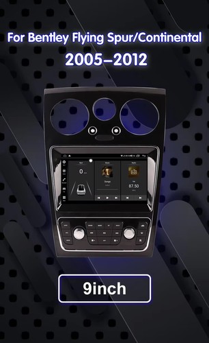 9" For Bentley Flying Spur Continental GT 05-12 CarPlay GPS 4+64GB Stereo Radio - Foto 11 di 22