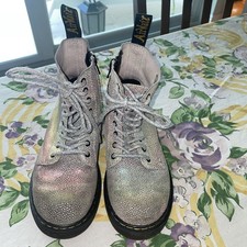 Dr. Martens 1460 Pascal Iridescent Boots Leather Kids Size 1