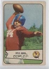 1954 Bowman Kyle Rote #7 z6d