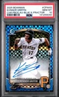 2025 Bowman Chrome Konnor Griffin Prospect Auto Blue Xfractor /150 PSA 10