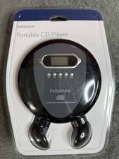 Insignia Portable CD Player NS-P4112 60s Anti Shock Protection Headphones SEALED