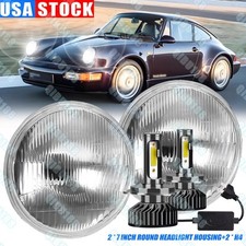 Round 7inch H4 LED Headlights Sealed Beam For Porsche 911 912 914 924 928 944