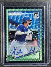 KELLON LINDSEY 2025 PANINI DONRUSS RATED PROSPECT OPTIC AUTO BLACK FINITE 1/1