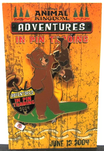 Disney Pin LE 500 Brother Bear Kenai Koda Adventures Trading Animal Kingdom 2004