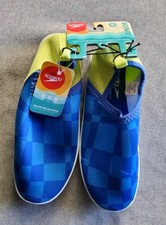 Speedo Splash And Sun Bootie Junior Size Medium M 2-3 Blue Water Shoes, NEW