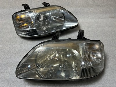 JDM 96-02 HONDA ORTHIA EL1 EL2 EL3 OEM HEADLIGHTS LAMPS SET
