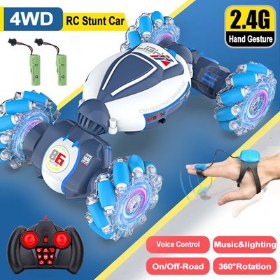 RC Stunt Car 4WD Hand Gesture 360°Sensing Off-Road Remote Control Twist Car Toy