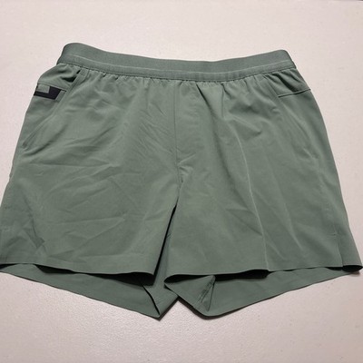 Ten Thousand Interval Short Mens L Green Lined Athletic Gym Training TTSH019