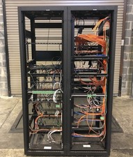 KIT OF 2 - Middle Atlantic Custom Built Server Racks Bolted Together, Pictured 