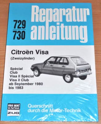 CITROEN Visa II Special Club Motor 2 Zylinder 1980-1983 Reparaturanleitung B729