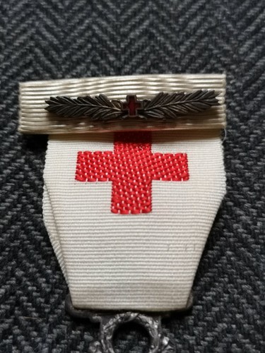 MÉDAILLE SOCIÉTÉ FRANÇAISE DE SECOURS AUX BLESSÉS MILITAIRES AVEC BARRETTE 1864 - Picture 3 of 4